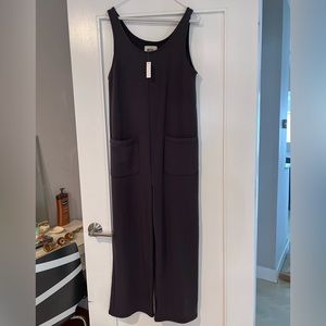 MWL Superbrushed Pull-On Jumpsuit / SMALL / BLACK COAL
